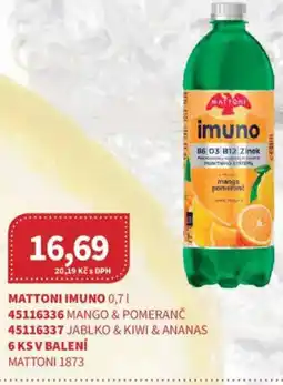 Kubík potraviny Mattoni imuno mango & pomeranč nabídka