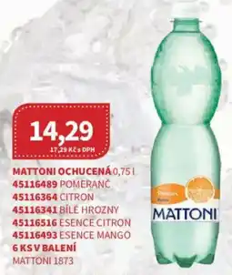 Kubík potraviny Mattoni ochucená nabídka