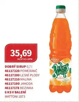 Kubík potraviny Dobrý sirup nabídka