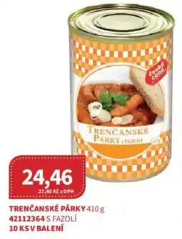 Kubík potraviny Trenčanské párky s fazolí nabídka