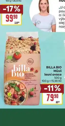 Billa BILLA BIO Müsli lesní ovoce nabídka