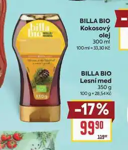 Billa BILLA BIO Lesní med nabídka