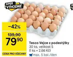 Tesco Tesco Vejce z podestýlky, 30 ks, velikost S nabídka
