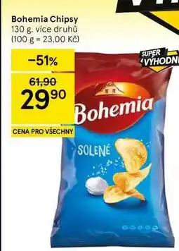Tesco Bohemia Chipsy, 130 g, více druhů nabídka