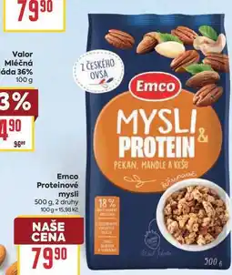 Billa Emco Proteinové mysli nabídka