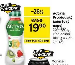 Tesco Activia Probiotický jogurtový nápoj, 28 nabídka