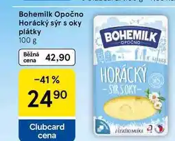Tesco Bohemilk Opočno Horácký sýr s oky plátky nabídka