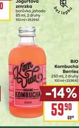 Billa BIO Kombucha Berries nabídka