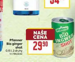 Billa Pfanner Bio ginger shot nabídka