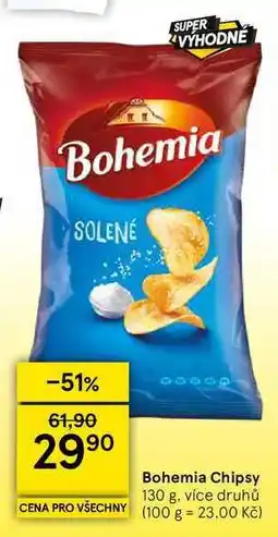 Tesco Bohemia Chipsy nabídka