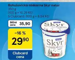 Tesco Bohušovická mlékárna Skyr natur nabídka