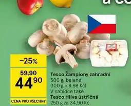 Tesco Tesco Žampiony zahradní, 500 g. balené nabídka
