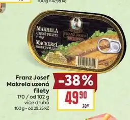 Billa Franz Josef Makrela uzená filety 170/ od nabídka