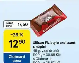 Tesco Silisan Fizistyle croissant s náplní, 45 g, více druhů nabídka