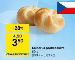 Tesco Kaiserka podmáslová nabídka