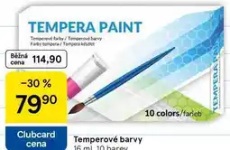 Tesco Temperové barvy, 16 ml, 10 barev nabídka