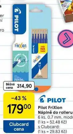 Tesco Pilot Frixion Náplně do rolleru, 6 ks, 0.7 mm, modrá nabídka
