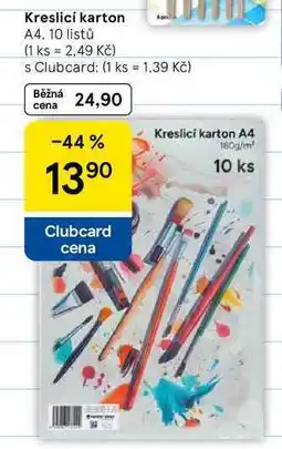 Tesco Kreslicí karton A4, 10 listů nabídka