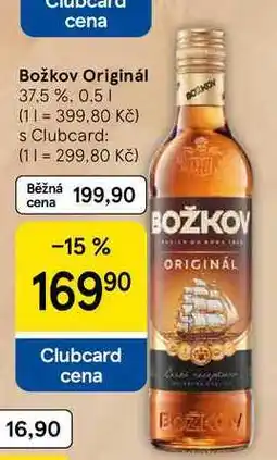 Tesco Božkov Originál 37.5 % nabídka