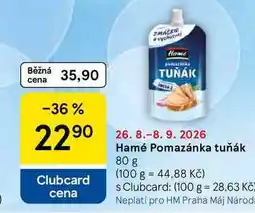Tesco Hamé Pomazánka tuňák nabídka