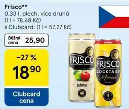 Tesco Frisco míchaný nápoj plech, 330ml, různé druhy nabídka