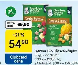 Tesco Gerber Bio Dětské křupky, 35 g, více druhů nabídka
