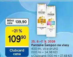 Tesco Pantene Šampon na vlasy, 400 ml, více druhů nabídka