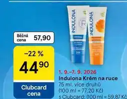 Tesco Indulona Krém na ruce nabídka