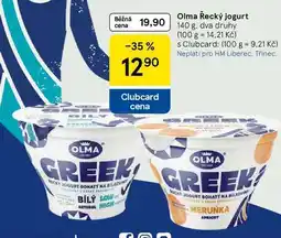 Tesco Olma Řecký jogurt, 140 g, dva druhy nabídka
