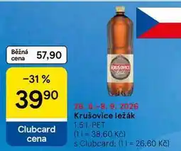 Tesco Krušovice ležák PET nabídka