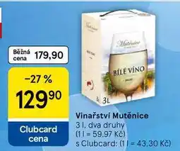 Tesco Vinařství Mutěnice nabídka