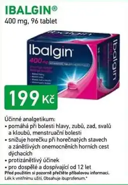 Alphega Lékárna Ibalgin nabídka