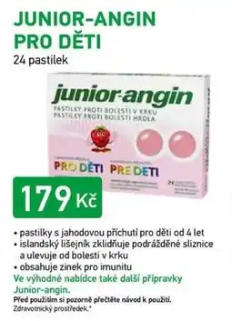Alphega Lékárna Junior-angin pro děti nabídka