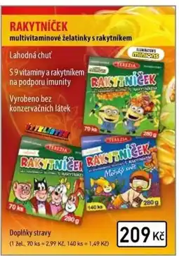 Alphega Lékárna Rakytníček multivitaminové želatinky s rakytníkem nabídka