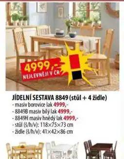 IDEA nábytek Jídelní sestava 8849 nabídka