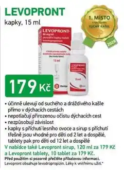 Alphega Lékárna Levopront kapky nabídka