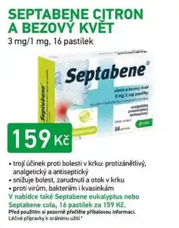 Alphega Lékárna Septabene citron a bezový květ nabídka