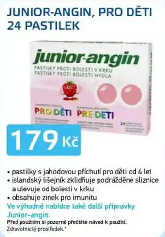 Junior-angin pastilky pro děti