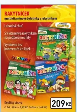 Lékárna AGEL Rakytníček multivitaminové želatinky s rakytníkem nabídka