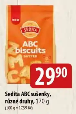 Bala Sedita ABC sušenky nabídka