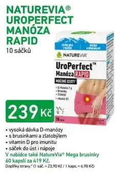 Alphega Lékárna Naturevia uroperfect manóza rapid nabídka