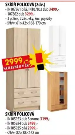IDEA nábytek Skřín policová nabídka