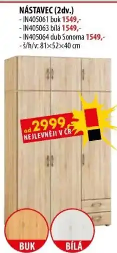 IDEA nábytek Nástavec nabídka