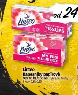 COOP TIP Linteo kapesníky papírové nabídka