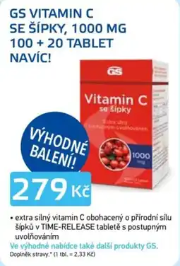 Lékárna AGEL Gs vitamin c se šípkou nabídka