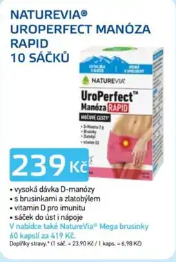Lékárna AGEL NatureVia UroPerfect Manóza Rapid nabídka