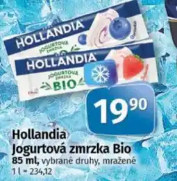 COOP TIP Hollandia jogurtová zmrzka bio nabídka