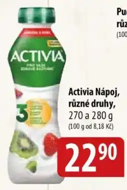 Bala Activia Nápoj nabídka