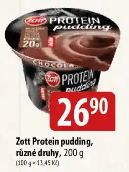 Bala Zott protein pudding nabídka