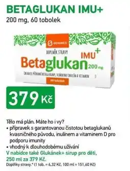 Alphega Lékárna Betaglukan Imu+ nabídka
